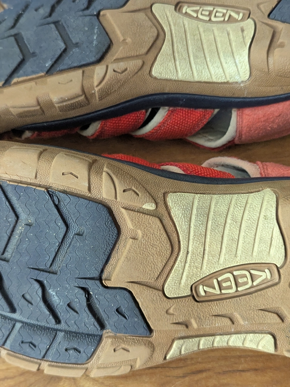 Keens - Reddish Orange Outdoor Closed Toe Hiking Sandals - Picture 4 of 6